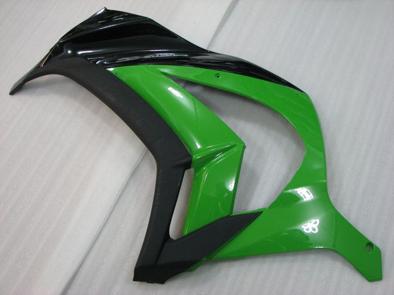Green Black and Matte Black Factory Style - NINJA ZX-10R 11-15 Fairing Kit