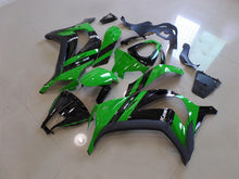 Laden Sie das Bild in den Galerie-Viewer, Green Black Matte Black Factory Style - NINJA ZX-10R 11-15 Fairing Kit