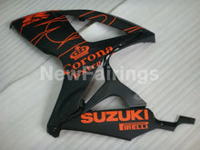 Laden Sie das Bild in den Galerie-Viewer, Matte Black and Orange Corona - GSX-R600 06-07 Fairing Kit
