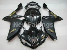 Laden Sie das Bild in den Galerie-Viewer, Matte Black Black Golden Stickers Factory Style - YZF-R1