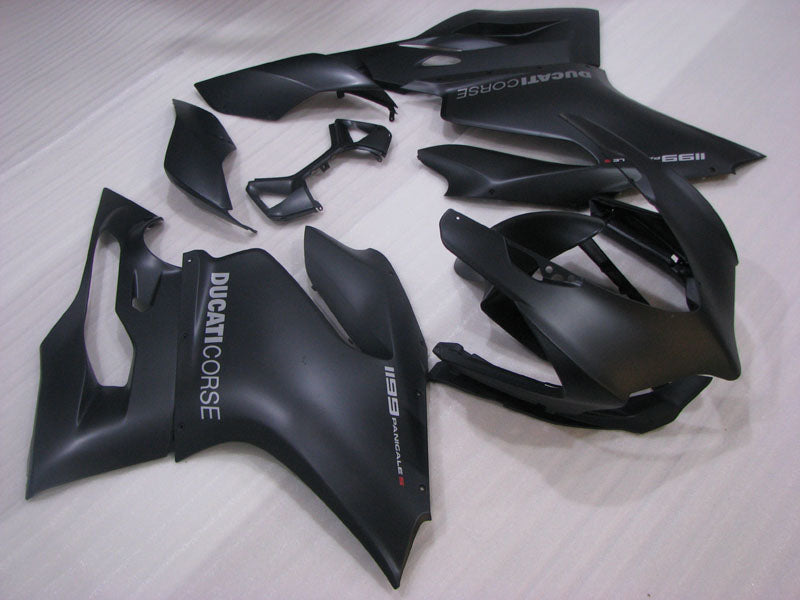 Matte Black Factory Style - Ducati 1199 Panigale 12-14 Fairing Kit