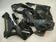 Laden Sie das Bild in den Galerie-Viewer, Matte Black with gold decals Factory Style - CBR600RR 03-04 Fairing Kit