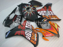 Laden Sie das Bild in den Galerie-Viewer, Matte Black and Orange Rossi - CBR1000RR 08-11 Fairing Kit