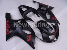 Bild in der Galerieansicht laden, Matte Black with Red Decals Factory Style - GSX-R600 01-03 Fairing Kit