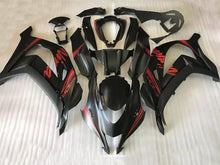 Laden Sie das Bild in den Galerie-Viewer, Matte Black with Red stickers Factory Style - NINJA ZX-10R