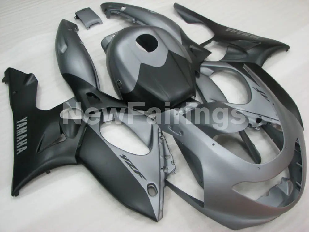 Matte Grey and Matte Black Factory Style - YZF600R Thundercat 96-07 Fairing Kit Vehicles & Parts > Vehicle Parts &