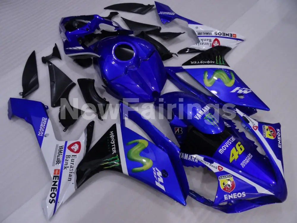 Number 46 Blue and Black White Movistar - YZF-R1 07-08 Fairing Kit