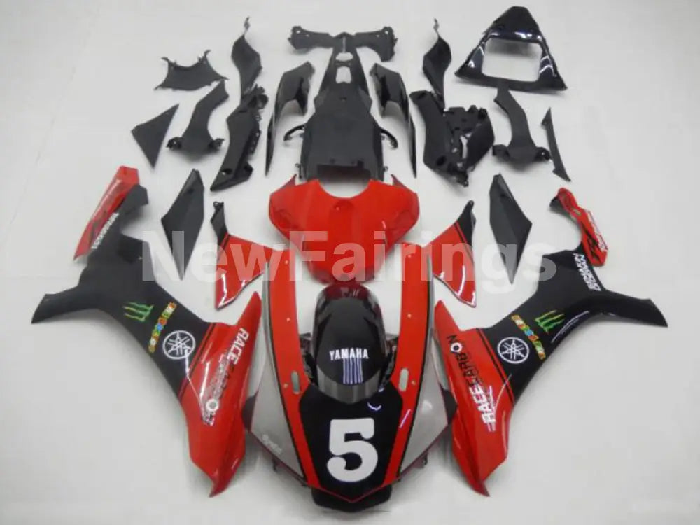 Number 5 Red and Black Factory Style - YZF-R1 15-19 Fairing Kit Vehicles & Parts > Vehicle Parts & Accessories > Motor