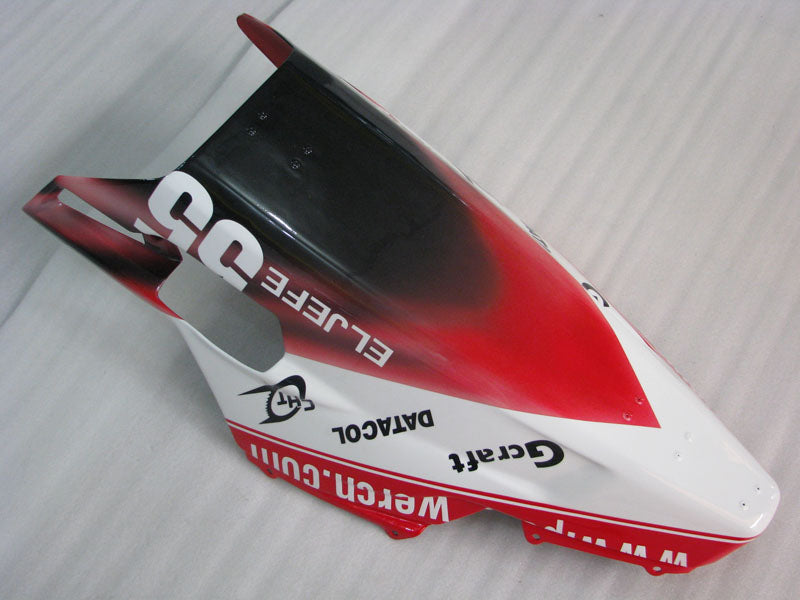 Number 55 Red and White Black MOTUL - Ducati 1198 07-11 Fairing Kit (Single Passenger Seat)