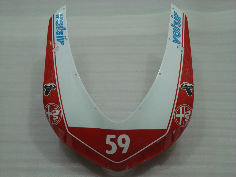 Number 59 Red and White Xerox - Ducati 848/1098/1198 07-11 Fairing Kit