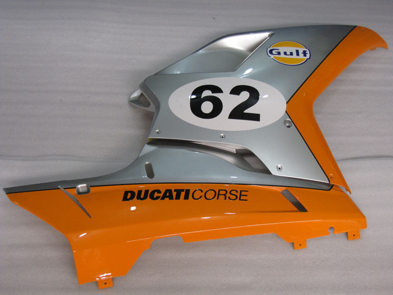 Number 62 Orange and Silver Gulf - Ducati 848/1098/1198 07-11 Fairing Kit