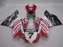 Bild in der Galerieansicht laden, Number 7 Red and White Black TIM - Ducati 1199 Panigale 12-14 Fairing Kit