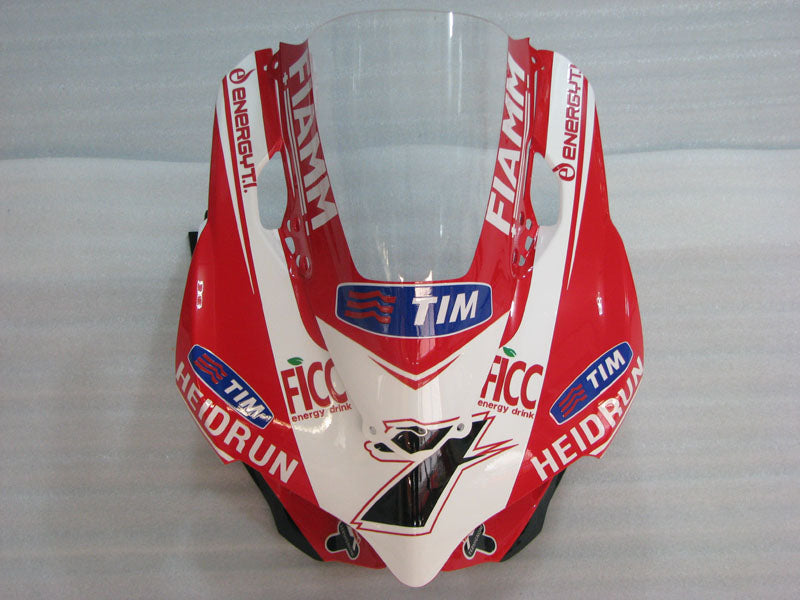 Number 7 Red and White TIM - Ducati 1199 Panigale 12-14 Fairing Kit
