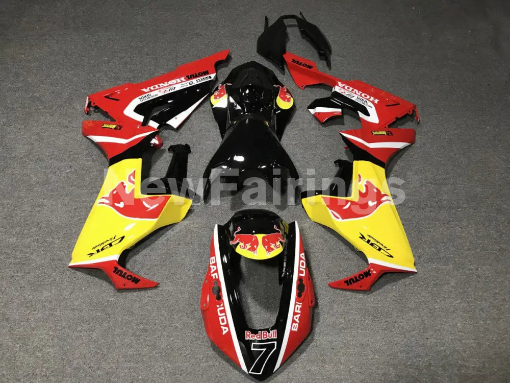 Number 7 Red and Yellow Red Bull - CBR1000RR 17-23 Fairing