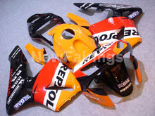 Laden Sie das Bild in den Galerie-Viewer, Orange and Red Black Repsol - CBR600RR 03-04 Fairing Kit -