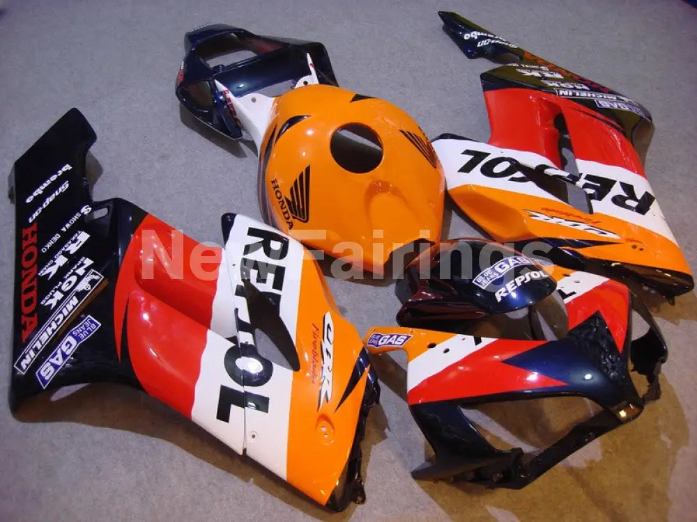 Orange Red and Deep Blue Repsol - CBR1000RR 04-05 Fairing Kit