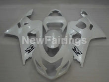 Laden Sie das Bild in den Galerie-Viewer, Pearl White with Black Decals Factory Style - GSX-R750 04-05 Fairing Kit