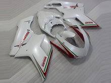 Bild in der Galerieansicht laden, Pearl White and Red Factory Style - Ducati 848/1098/1198 07-11 Fairing Kit