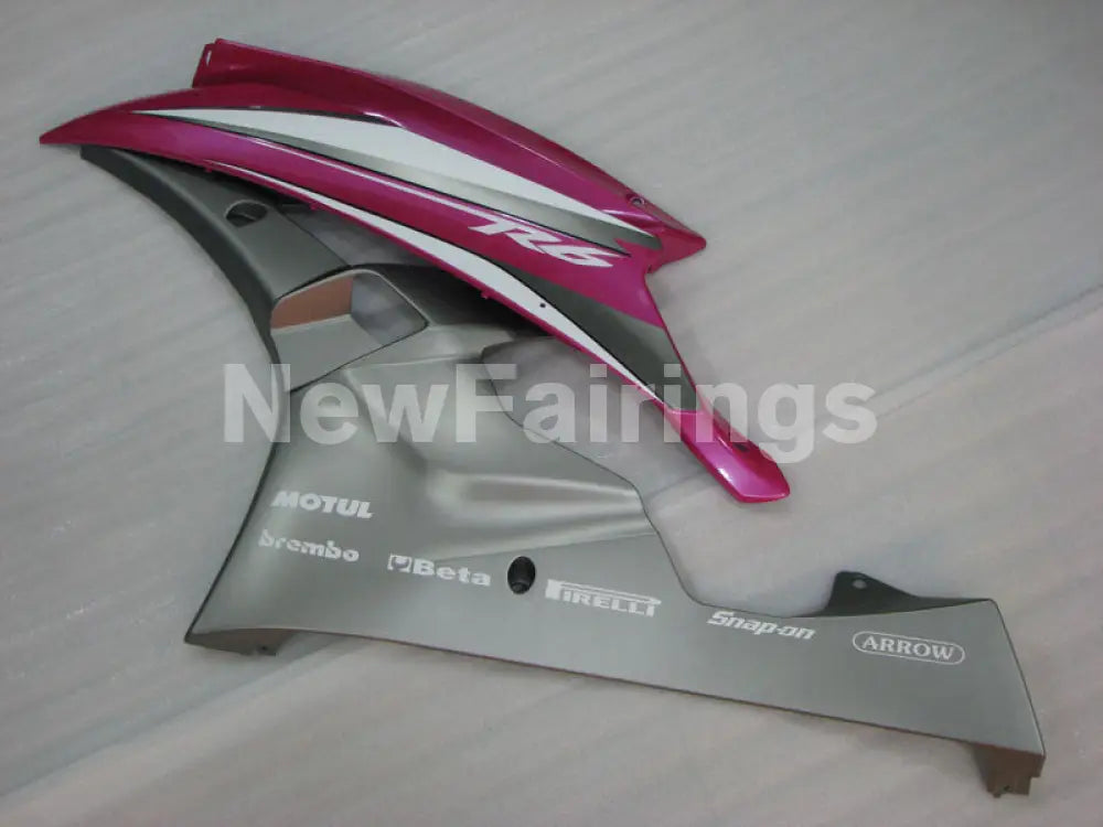 Pink and Grey Factory Style - YZF-R6 06-07 Fairing Kit Vehicles & Parts > Vehicle Parts & Accessories > Motor Vehicle