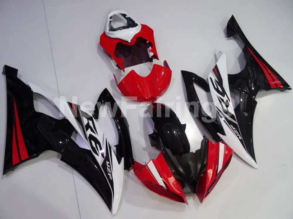 Red and Black White Factory Style - YZF-R6 08-16 Fairing Kit Vehicles & Parts > Vehicle Parts & Accessories > Motor