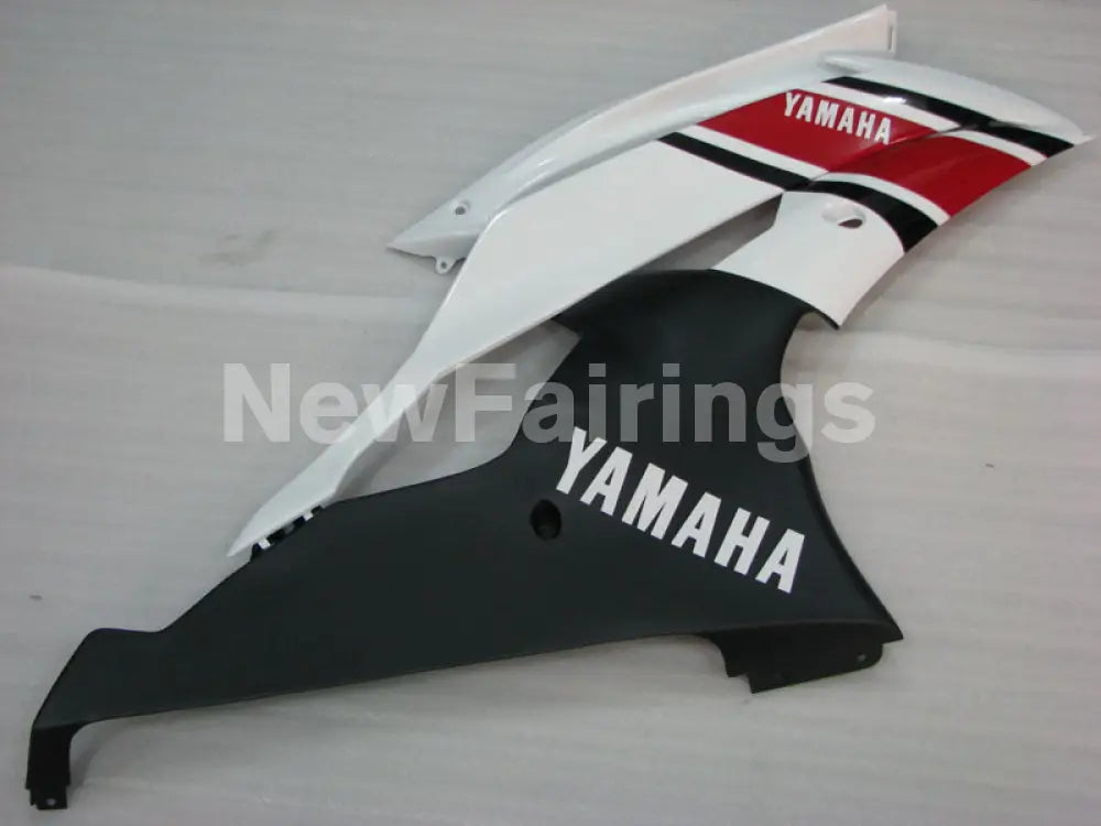 Red and White Matte Black Factory Style - YZF-R6 08-16 Fairing Kit Vehicles & Parts > Vehicle Parts & Accessories >