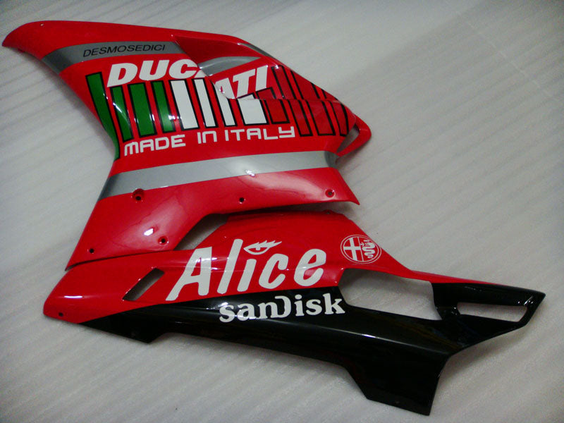 Red and Black Alice - Ducati 848/1098/1198 07-11 Fairing Kit