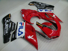 Bild in der Galerieansicht laden, Red and Black FILA - Ducati 848/1098/1198 07-11 Fairing Kit