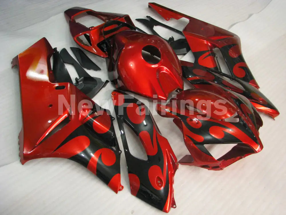 Red and Black Fire - CBR1000RR 04-05 Fairing Kit