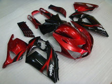 Laden Sie das Bild in den Galerie-Viewer, Red and Black Flame - NINJA ZX-14R 06-11 Fairing Kit