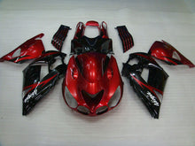 Laden Sie das Bild in den Galerie-Viewer, Red and Black Flame - NINJA ZX-14R 06-11 Fairing Kit