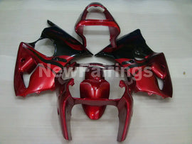 Red and Black Flame NINJA ZX 6R 00 02 Fairing Kit Vehicles