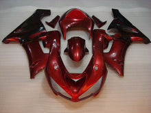 Laden Sie das Bild in den Galerie-Viewer, Red and Black Flame - NINJA ZX-6R 05-06 Fairing Kit