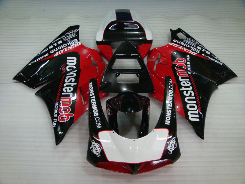 Red and Black FUCHS - Ducati 748/916/996/998 96-02 Fairing Kit (Single Passenger Seat)