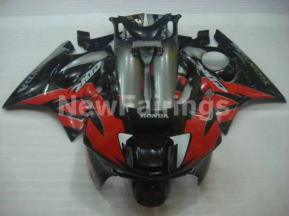 Red and Black Grey Factory Style - CBR600 F3 97-98 Fairing Kit