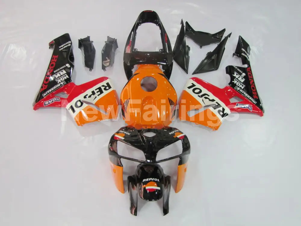 Red Black and Orange Repsol - CBR600RR 05-06 Fairing Kit -