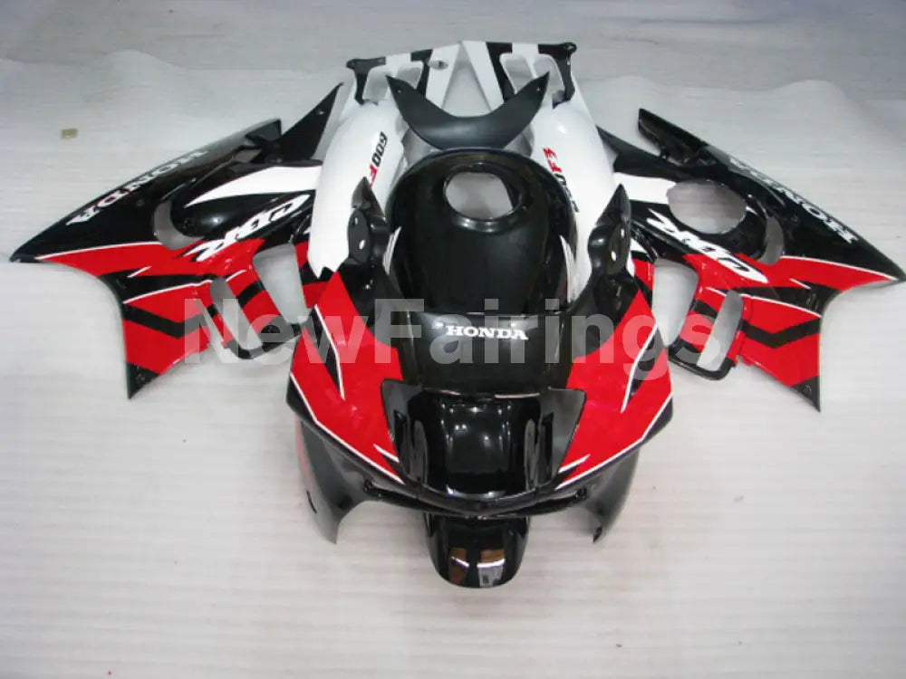 Red and Black White Factory Style - CBR600 F3 97-98 Fairing Kit