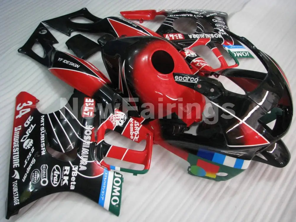 Red and Black Yoshimura - CBR600 F3 97-98 Fairing Kit