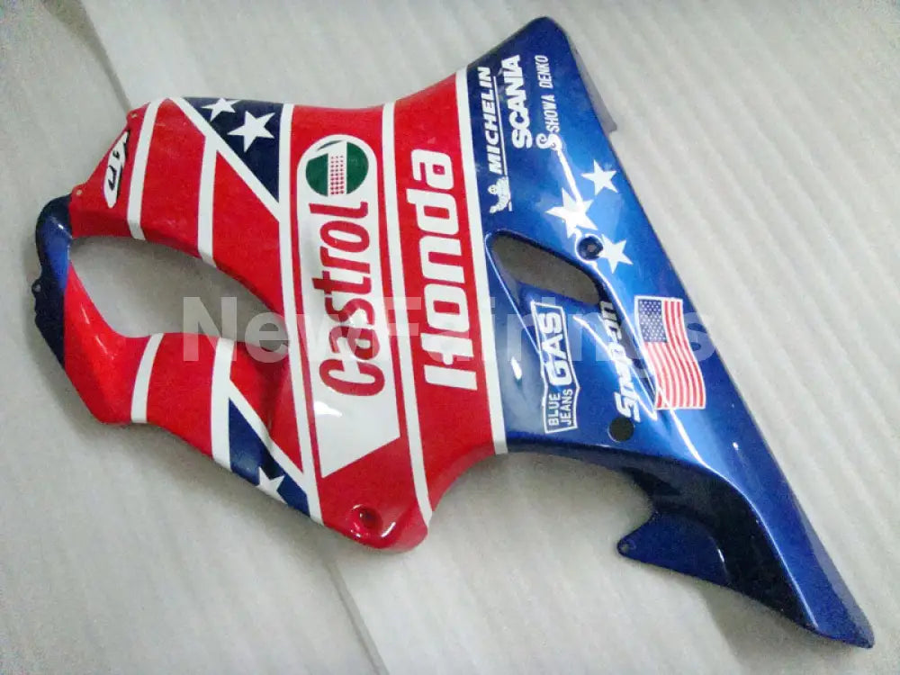 Red and Blue Castrol - CBR600 F4 99-00 Fairing Kit