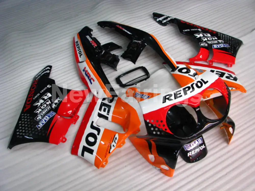 Red and Orange Black Repsol - CBR 900 RR 92-93 Fairing Kit