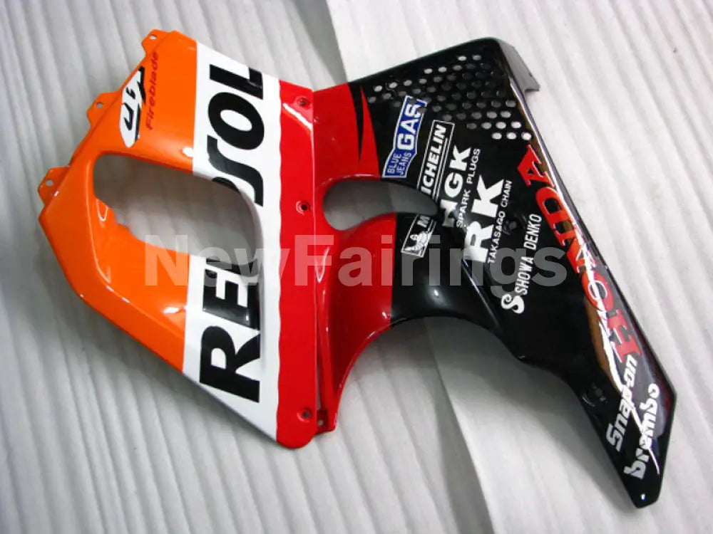 Red and Orange Black Repsol - CBR 900 RR 92-93 Fairing Kit