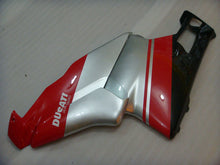 Bild in der Galerieansicht laden, Red and Silver Black Factory Style - Ducati 749/999 05-06 Fairing Kit (Single Passenger Seat)