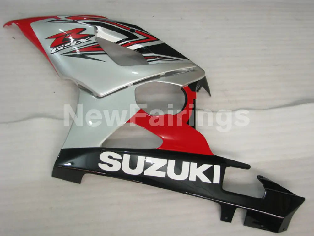 Red and Silver Black Factory Style - GSX-R1000 05-06 Fairing Kit
