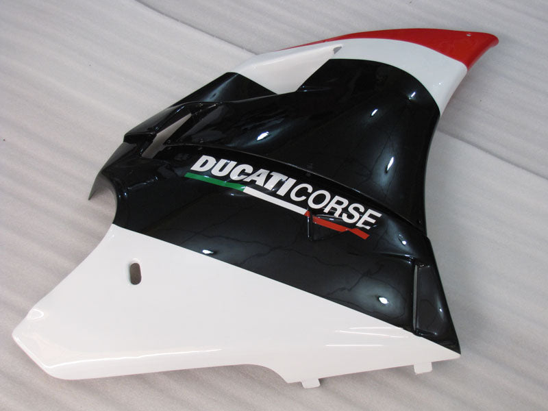 Red and White Black Factory Style - Ducati 748 96-02 Fairing Kit