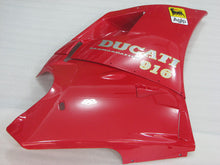 Bild in der Galerieansicht laden, Red and White Black Factory Style - Ducati 916 96-02 Fairing Kit (Single Passenger Seat)