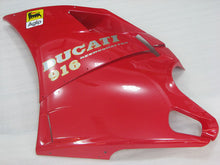 Bild in der Galerieansicht laden, Red and White Black Factory Style - Ducati 916 96-02 Fairing Kit (Single Passenger Seat)