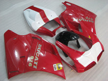 Bild in der Galerieansicht laden, Red and White Black Factory Style - Ducati 916 96-02 Fairing Kit (Single Passenger Seat)