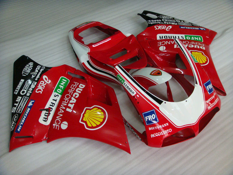 Red and White Black Performance - Ducati 748/916/996/998 96-02 Fairing Kit