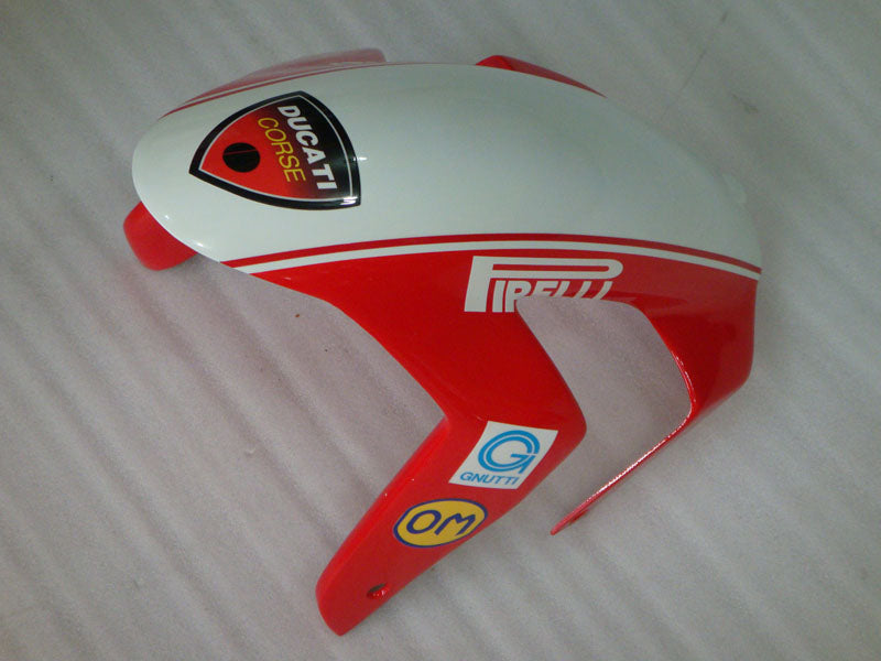 Red and White Black Xerox - Ducati 999 03-04 Fairing Kit (Single Passenger Seat)