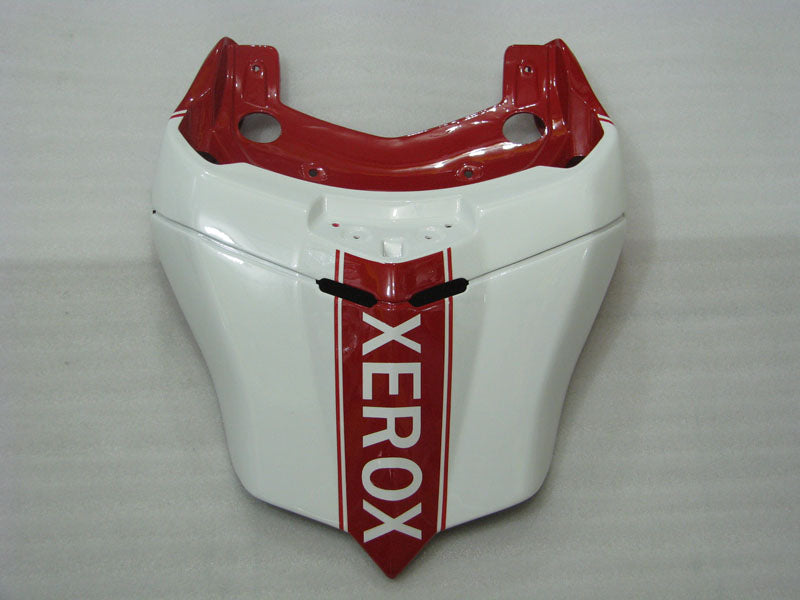 Red and White Black Xerox - Ducati 999 05-06 Fairing Kit (Single Passenger Seat)