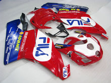 Bild in der Galerieansicht laden, Red and White Blue FILA - Ducati 749/999 03-04 Fairing Kit (Single Passenger Seat)